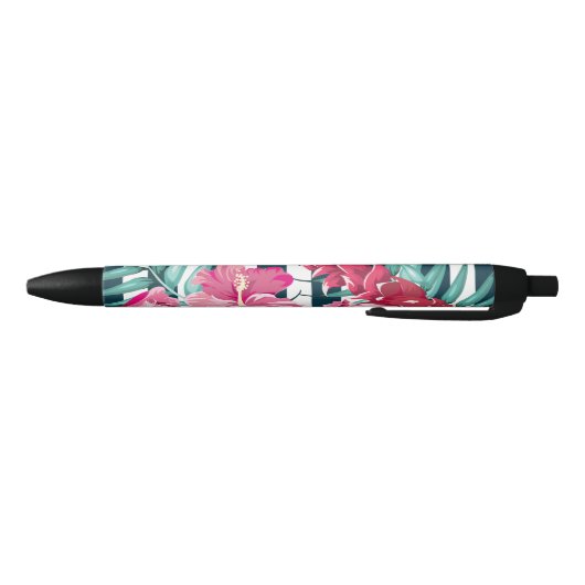 Stylo Noir Exotic Summer Floral rayé (Bas)