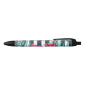 Stylo Noir Exotic Summer Floral rayé (Haut)