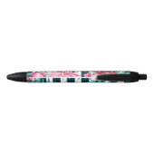 Stylo Noir Exotic Summer Floral rayé (Dos)