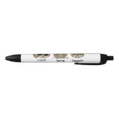 Stylo Noir Expression triple de meerkat (Bas)
