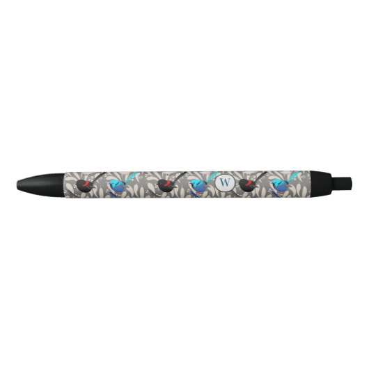 Stylo Noir Fairy Wrens (Devant)