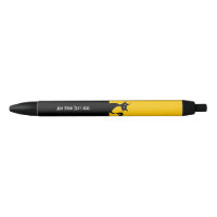 Stylo noir fait sur commande d'équilibre de chat