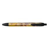 Stylo Noir Fallen Maple Feuille Jaune Automne Nature (Dos)