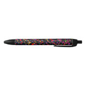 Stylo Noir Falling Confetti Coloror Motif amusant (Bas)