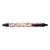 Stylo Noir Fantastique design florentin Feuilles (Dos)