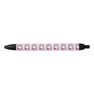 Stylo Noir Fantôme de sensibilisation au cancer du sein avec