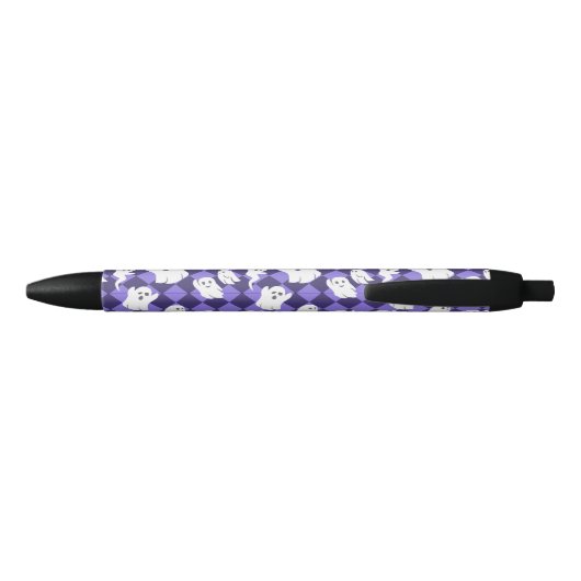 Stylo Noir Fantômes d'Halloween (Dos)