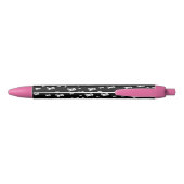 Stylo Noir Fantômes d'Halloween foncé (Dos)