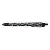 Stylo Noir Faux diamant sur noir Bling design (Bas)
