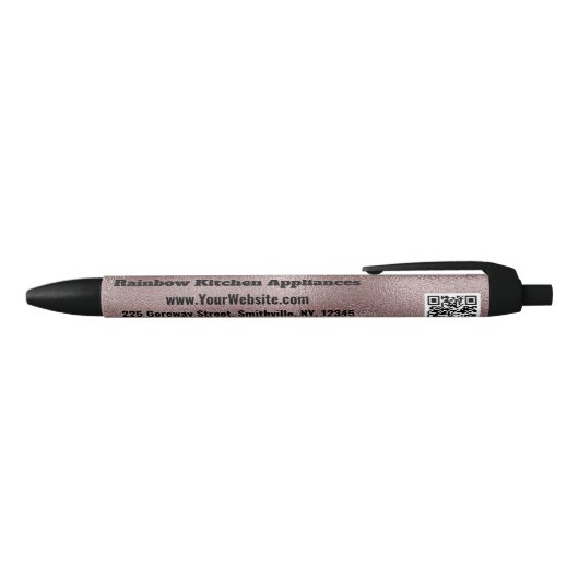 Stylo Noir Faux rose foncé (Haut)
