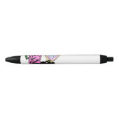 Stylo Noir Fée d'ombre rose (Devant)