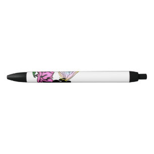 Stylo Noir Fée d'ombre rose