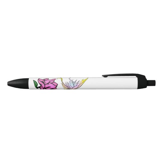 Stylo Noir Fée d'ombre rose (Haut)