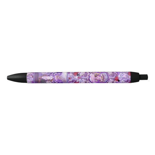 Stylo Noir fée du soleil pourpre (Devant)