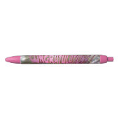 Stylo Noir Félicitations Peacock Pink Graduation Pen (Devant)