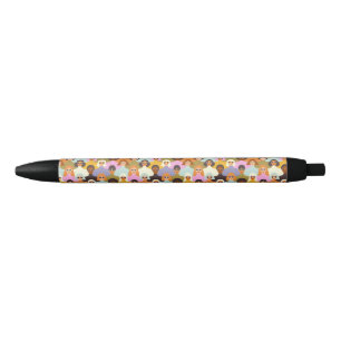Stylo Noir Femmes rétrogrades du Motif mondial