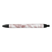 Stylo Noir Fête d'anniversaire glamour rose pastel (Devant)