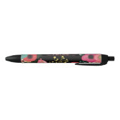 Stylo Noir Fête de graduation rose et noir Faveur personnalis (Bas)