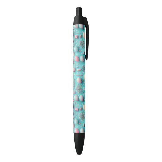 Stylo Noir Fête en bleu (Bas (Vertical))
