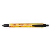 Stylo Noir Feu et flammes (Dos)