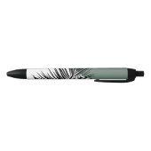 Stylo Noir Feuille de palme (Bas)
