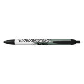 Stylo Noir Feuille de palme (Dos)