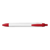 Stylo Noir Feuille d'érable rouge (Dos)