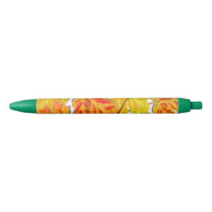 STYLO NOIR FEUILLES D'AUTOMNE