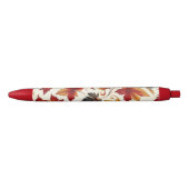 Stylo Noir Feuilles d'Automne (Devant)