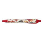 Stylo Noir Feuilles d'Automne (Bas)