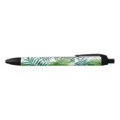Stylo Noir Feuilles de la jungle tropicale (Haut)