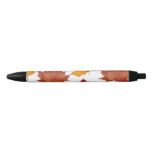 Stylo Noir Feuilles d'érable de l'automne (Devant)