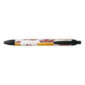 Stylo Noir Feuilles d'érable de l'automne (Dos)