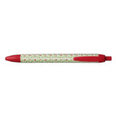 Stylo Noir Feuilles et coccinelles (Dos)