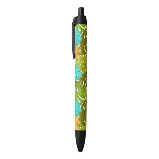Stylo Noir Feuilles Monstera (Haut (Vertical))