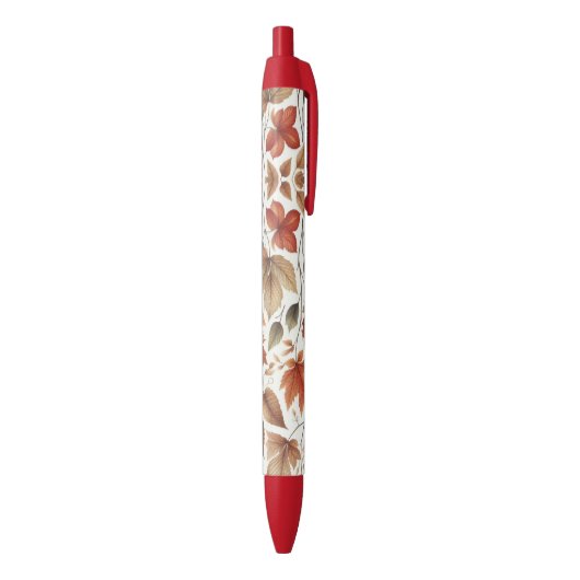 Stylo Noir Feuilles qui tombent (Bas (Vertical))