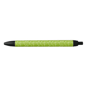 Stylo Noir feuilles verts