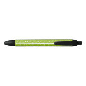 Stylo Noir feuilles verts (Dos)