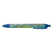Stylo Noir Feuilles verts tropicaux (Bas)