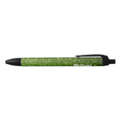 Stylo Noir Feux de parties scintillant vert clair Personnalis (Haut)