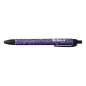 Stylo Noir Feux violet foncé ultra violet Personnaliser (Bas)