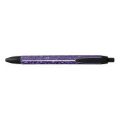 Stylo Noir Feux violet foncé ultra violet Personnaliser (Dos)