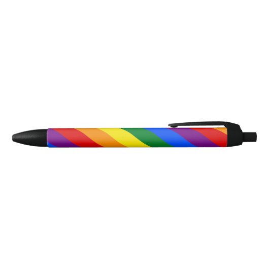 Stylo Noir Fierté arc-en-ciel (Haut)