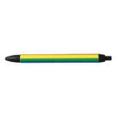 Stylo Noir Fierté arc-en-ciel (Devant)