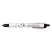 Stylo Noir Fille avec cheveux ondulés Coiffure icône de marqu (Bas)