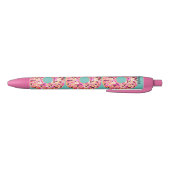 Stylo Noir Fille de beignets roses saupoudrant sur mesure (Bas)