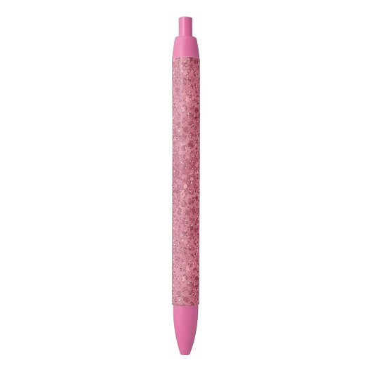 Stylo Noir Fille Parties scintillant rose Empreinte de léopar (devant Vertical)
