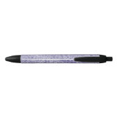 Stylo Noir Fille Parties scintillant violet Empreinte de léop (Dos)