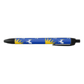 Stylo Noir Flag of Merionethshire Black Ink Pen (Bas)