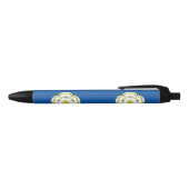 Stylo Noir Flag of Yorkshire Black Ink Pen (Haut)
